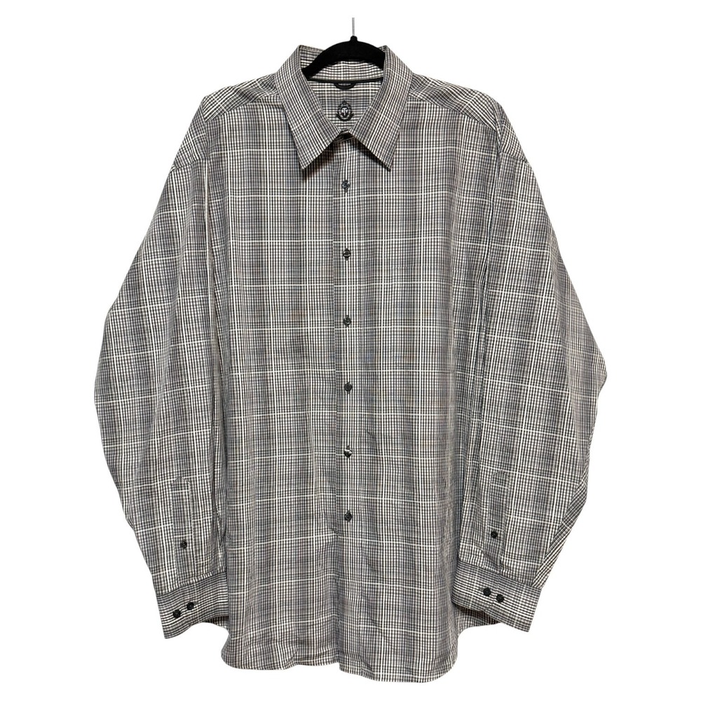 Vintage RTY Royalty Preppy Plaid Button Up Shirt Mens Size XL Classic‎ Old Money